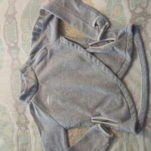 Girls Size 7/8 Umbro Heather Gray Fleece Pullover